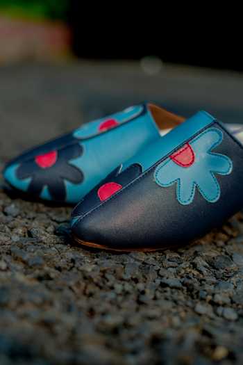 Around Always Petal Floral Pointed Toe Mules 