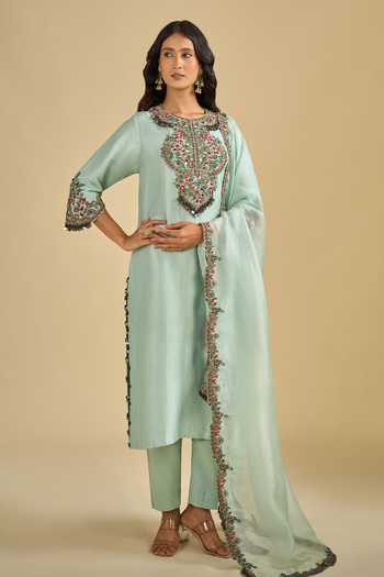 Prisho Dori Embroidered Kurta Pant Set