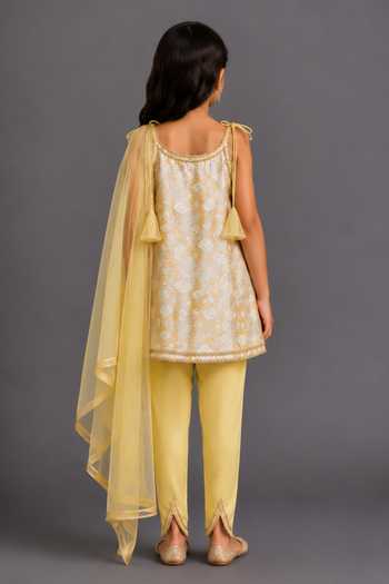 The Little Tales Strappy Kurta Dhoti Pant Set 