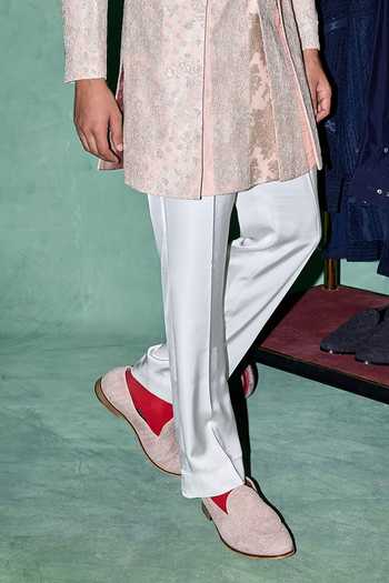 Arjan Dugal Pink Organza, Muslin, Brocade, Satin Zari Hand Work Achkan Set Online at Aza Fashions Arjan Dugal_Pink Organza, Muslin, Brocade, Satin Zari Hand Work Achkan Set _Online_at_Aza_Fashions