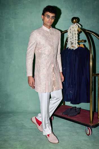 Arjan Dugal Zari Hand Work Achkan Set