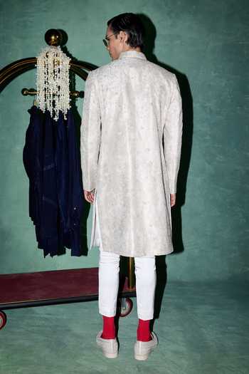 Arjan Dugal Hand Work Achkan Set 