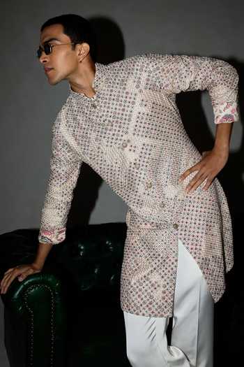 Arjan Dugal Embroidered Kurta & Pant Set
