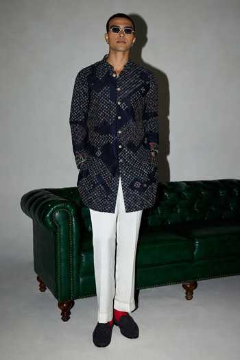 Arjan Dugal Resham Work Kurta Set