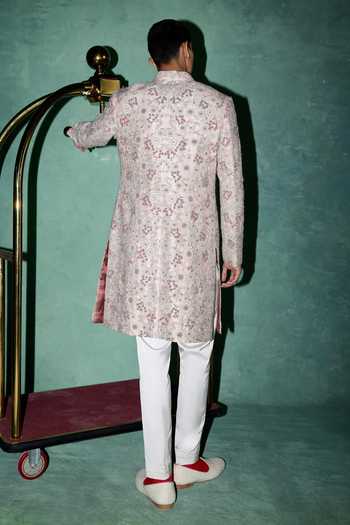 Arjan Dugal Resham Embroidered Sherwani Set 
