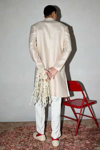 Arjan Dugal Embroidered Achkan & Pant Set