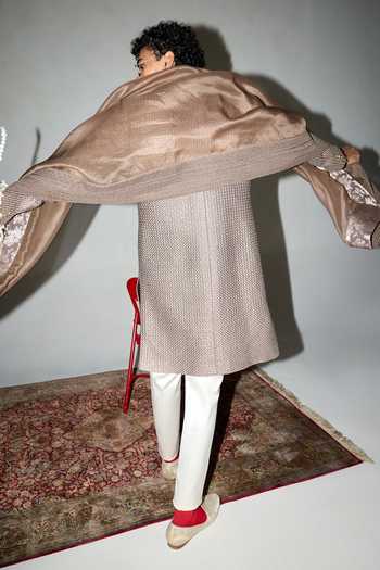 Arjan Dugal Intricate Embroidered Achkan Set