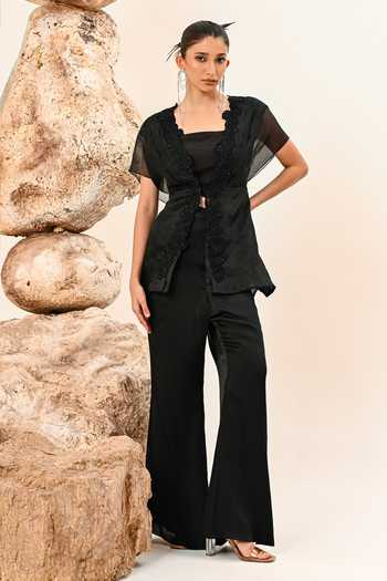 Day And Mood Cutwork Top & Pant Set 