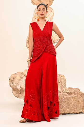 Day And Mood Cutwork Pant Set 