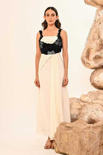 Day And Mood Draped Maxi Dress 