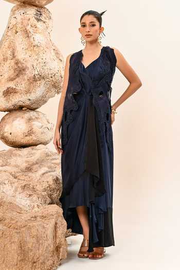 Day And Mood Cutwork Sleeveless Dress 