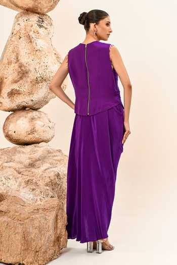 Day And Mood Corset & Draped Skirt Set 