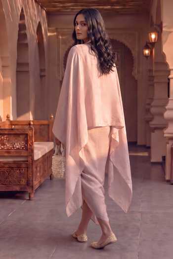 House Of Fett Parsi Embroidered Skirt Cape Co-ord Set