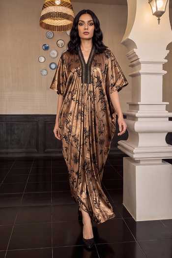 House Of Fett Gilded Garden Kaftan 