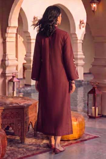House Of Fett Villa Vase Embroidered Long Tunic