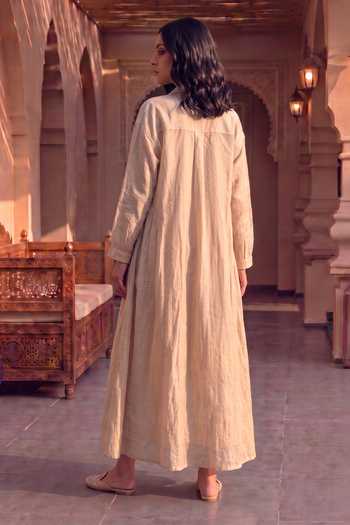 House Of Fett Parsi Embroidery Long A-Line Tunic