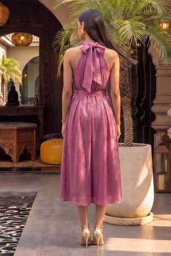 House Of Fett Festive Jumpsuit With Belt 