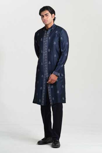 House Of Koa Imperial Royal Embroidered Kurta Set 
