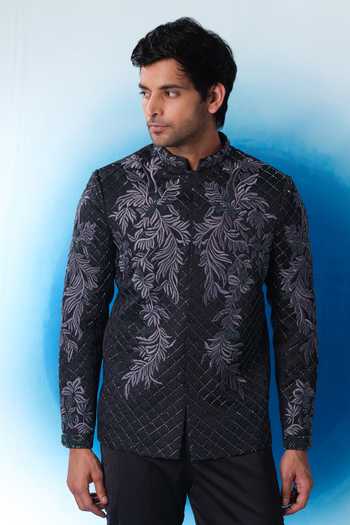 Buy House Of Koa Grey , Linen, , Embroidery Ashwood Bandhgala Set Online at Aza Fashions Buy_House Of Koa_Grey , Linen, , Embroidery Ashwood Bandhgala Set _Online_at_Aza_Fashions