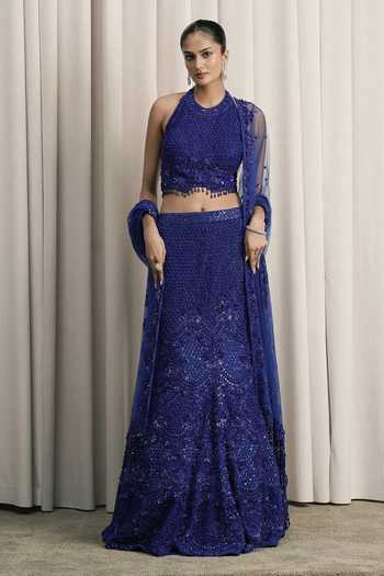 Istya Embroidered Fishcut Lehenga Set 