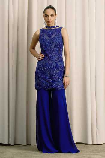 Istya Embellished Top Sharara Set 