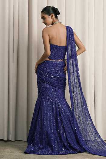 Istya Fishcut Embroidered Lehenga & Corset Set 