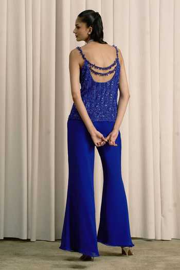 Istya Crystal Embellished Top & Pant Set 