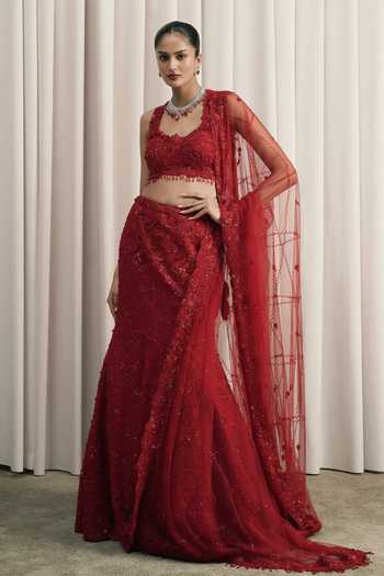 Istya Embroidered Blouse Lehenga Set 