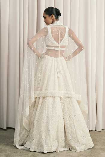 Istya Geometric Embroidered Lehenga Set 