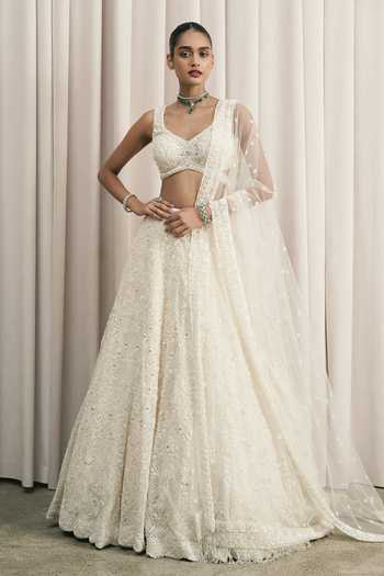 Istya Geometric Embroidered Lehenga Set 