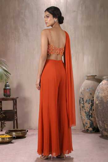 Maisolos Embroidered Blouse Sharara Set 