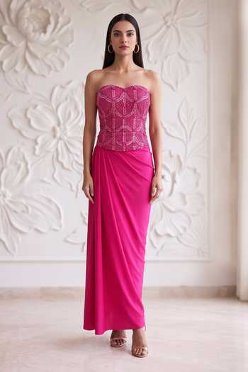 Maisolos Embroidered Corset & Skirt Set 