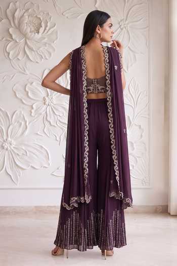 Maisolos Embroidered Blouse Sharara Set 