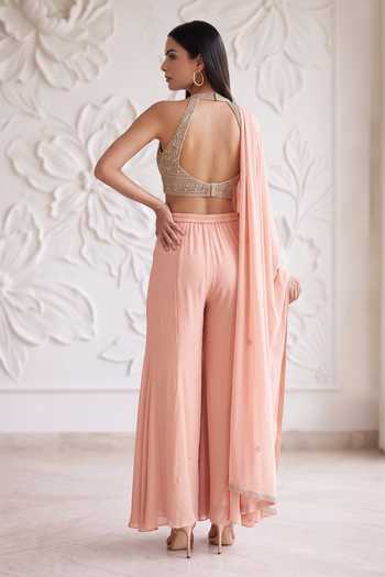 Maisolos Embroidered Blouse Sharara Set 
