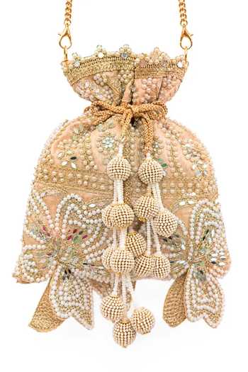 SG Collection By Sonia Gulrajani Ira Pearl Embellished Potli 