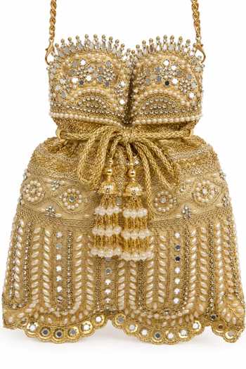 SG Collection By Sonia Gulrajani Diya Embellished Potli 