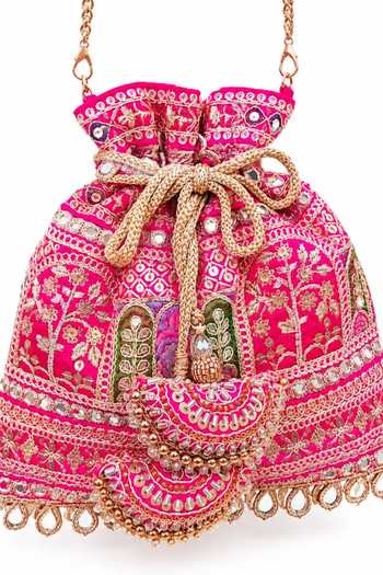 SG Collection By Sonia Gulrajani Rooh Border Embroidered Potli 