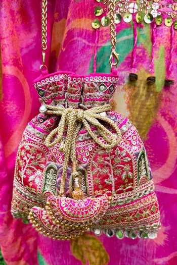 SG Collection By Sonia Gulrajani Rooh Border Embroidered Potli 
