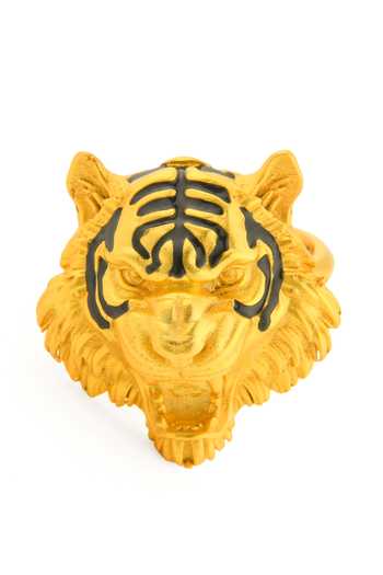Buy Totapari Gold Plated Corbett Romeo Tiger Ring Online at Aza Fashions Buy_Totapari_Gold Plated Corbett Romeo Tiger Ring _Online_at_Aza_Fashions