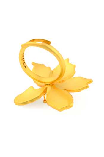 Buy Totapari Gold Plated Corbett Kachnaar Ring Online at Aza Fashions Buy_Totapari_Gold Plated Corbett Kachnaar Ring _Online_at_Aza_Fashions