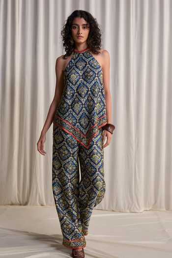 Dash And Dot Scarf Print Relaxed Fit Pant