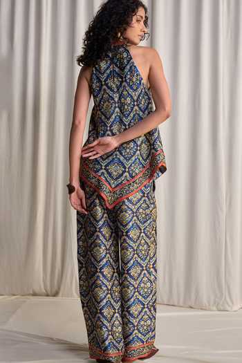 Dash And Dot Scarf Print Relaxed Fit Pant