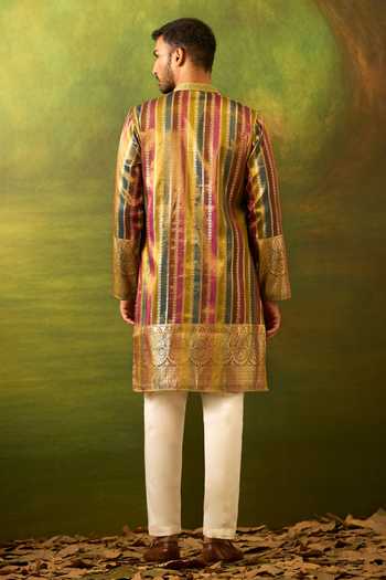 Arihant Rai Sinha Linear Woven Kurta Set 