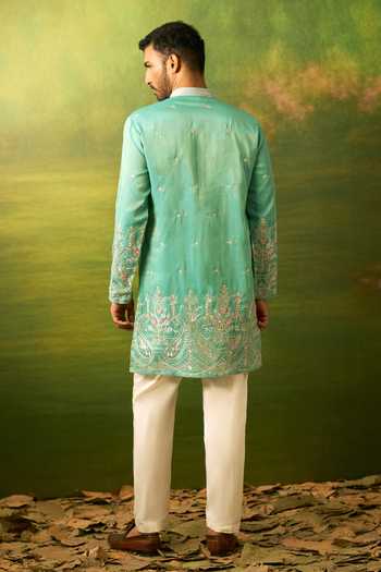 Arihant Rai Sinha Border Embroidered Kurta Set 