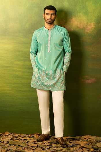 Arihant Rai Sinha Border Embroidered Kurta Set 