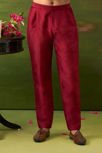 Buy Arihant Rai Sinha Maroon Silk Bridal Woven Bundi Set Online at Aza Fashions Buy_Arihant Rai Sinha_Maroon Silk Bridal Woven Bundi Set _Online_at_Aza_Fashions