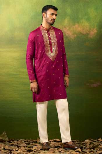 Arihant Rai Sinha Geometric Pattern Kurta Set 