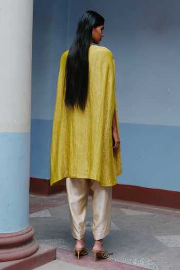 Alam By Tulsi Patel Nandani Yoke Embroidered Kurta & Pant Set 