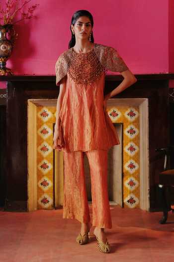 Alam By Tulsi Patel Sawli Embroidered Kurta & Pant Set 