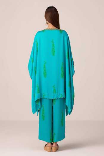 Shyam Narayan Prasad Zardozi Embroidered Kaftan & Pant Set